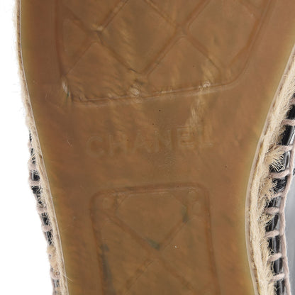 Chanel Patent CC Espadrilles 39 Black 7 of 9