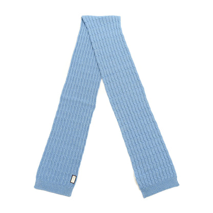 Gucci Wool Knit Shine Reg Scarf Bluette Sky Blue 2 of 4