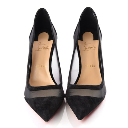 Christian Louboutin Veau Velours Rete Galativi 85 Pumps 41.5 Black 3 of 8