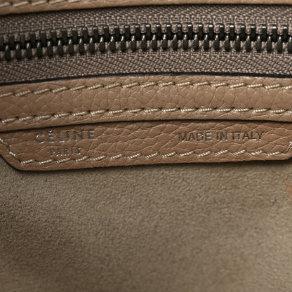 Celine Drummed Calfskin Micro Luggage Dune 6 of 9