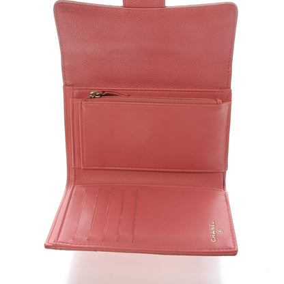 Chanel Caviar Quilted Medium Flap Wallet Pink 5 of 8