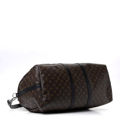 Louis Vuitton Monogram Macassar Keepall Bandouliere 55 3 of 8