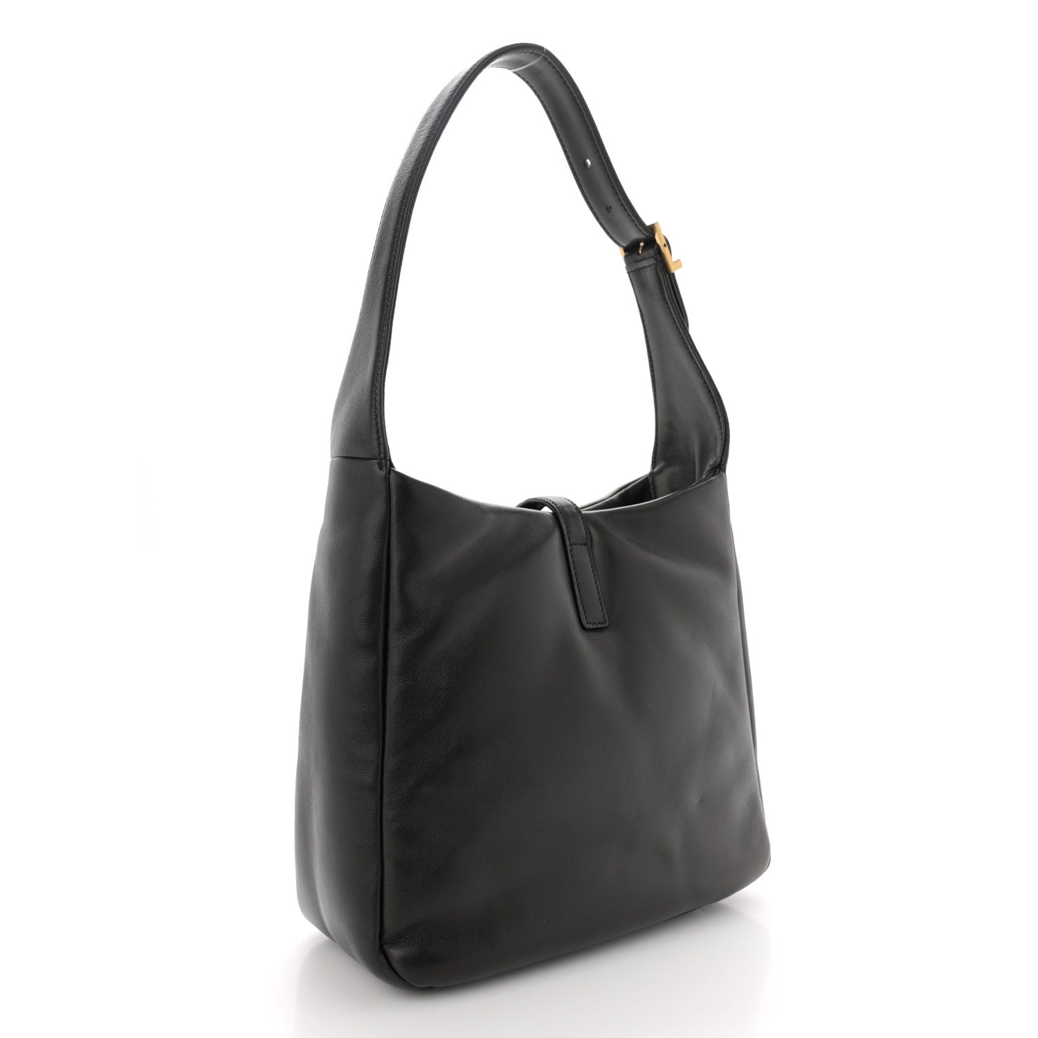 Saint Laurent Padded Lambskin Small Le 5 A 7 Supple Hobo Black 3 of 12