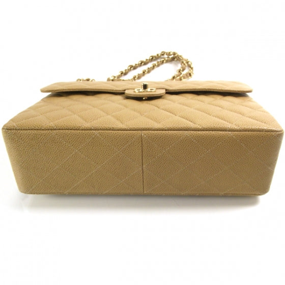 Chanel Caviar Jumbo Classic Flap Beige 4 of 10