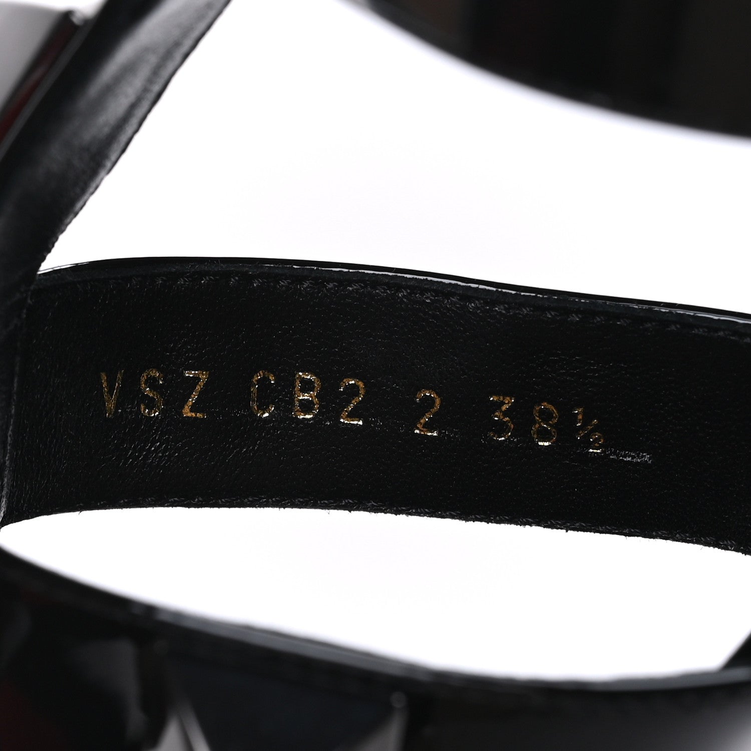 Valentino Garavani Patent Monochrome Roman Stud Ankle Strap 80mm Pumps 38.5 Black 6 of 8