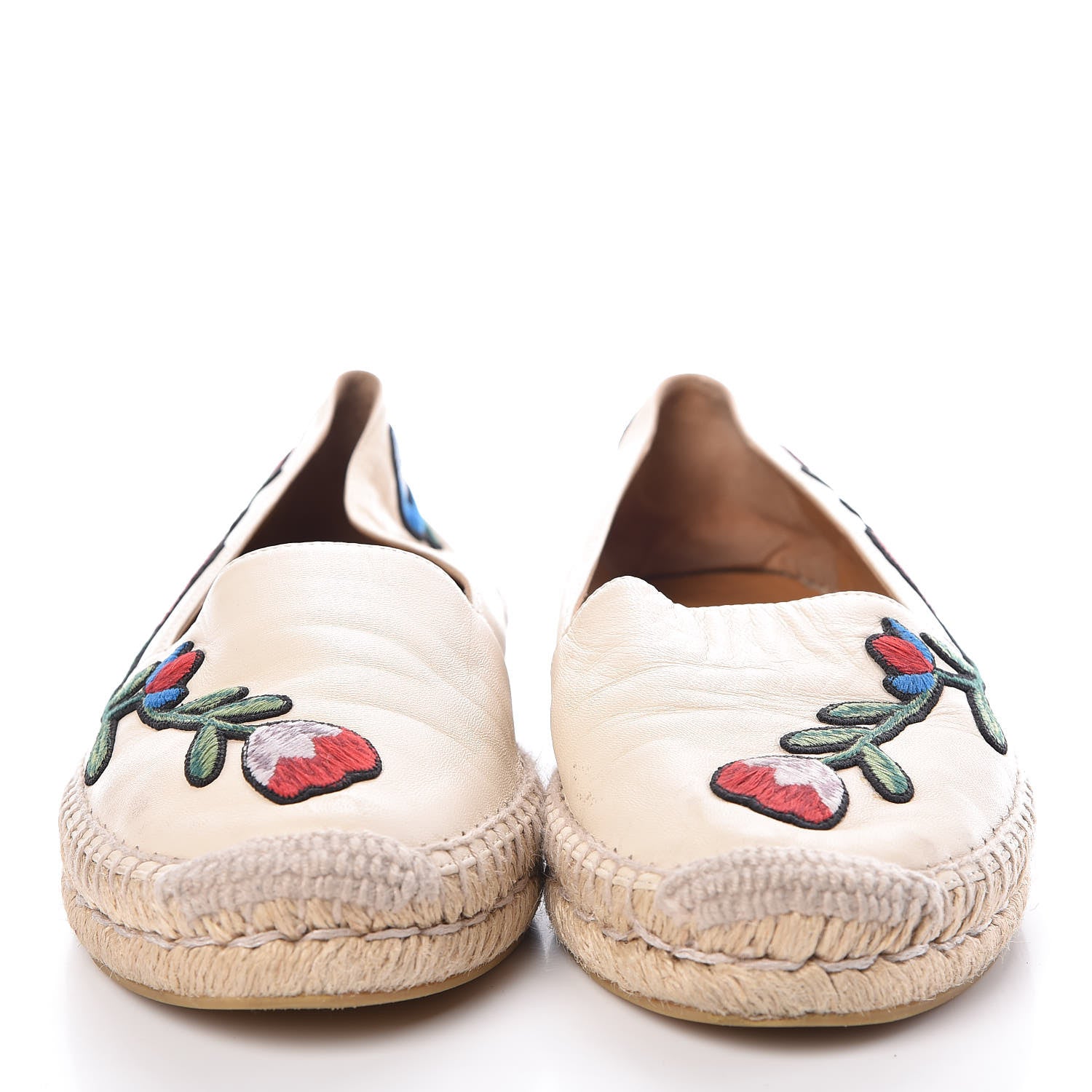 Gucci Nappa Ophelia Espadrilles 37.5 Mystic White 2 of 11