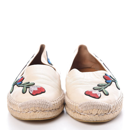 Gucci Nappa Ophelia Espadrilles 37.5 Mystic White 2 of 11