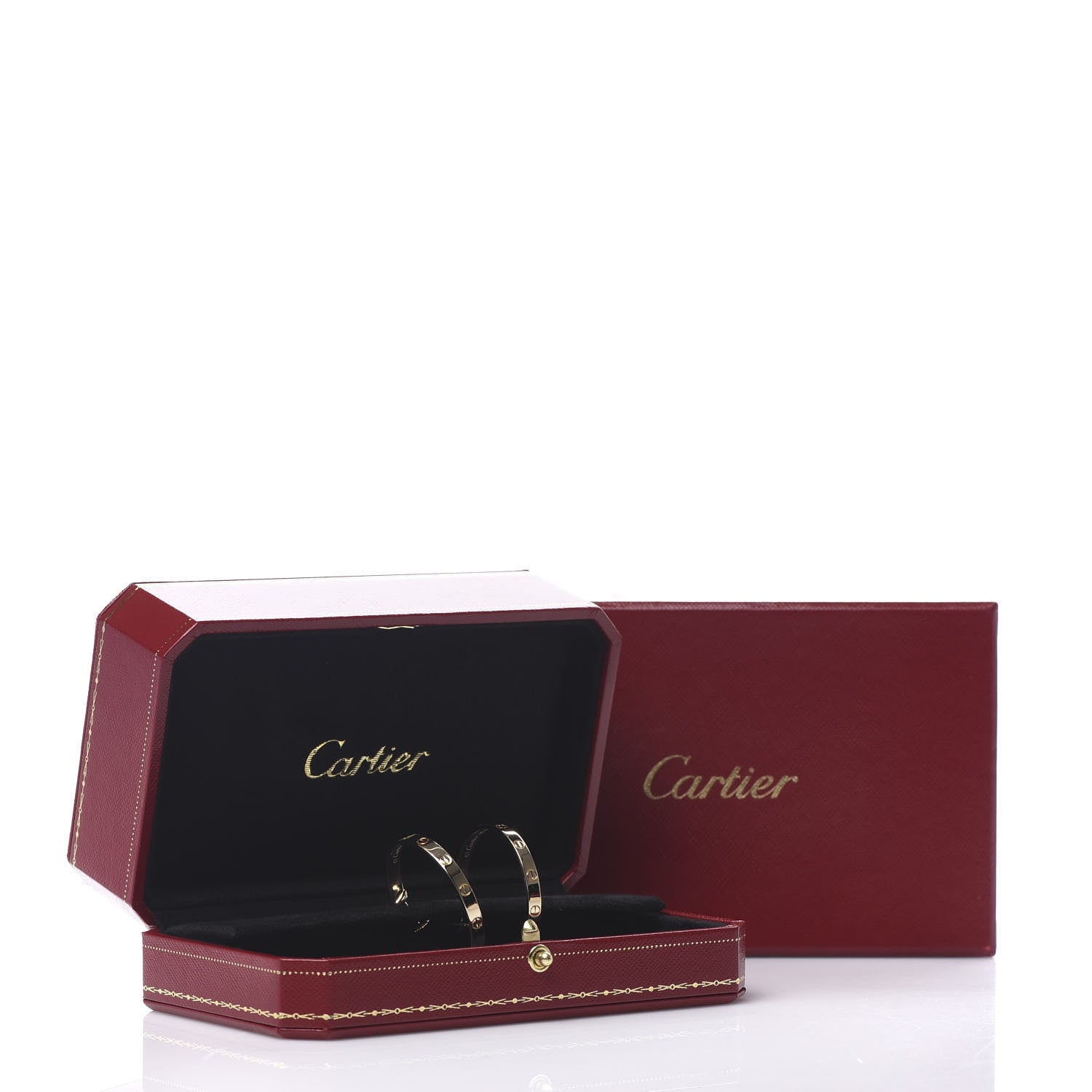 Cartier 18K Yellow Gold Large LOVE Hoop Earrings 6 of 6