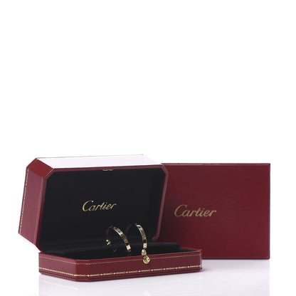 Cartier 18K Yellow Gold Large LOVE Hoop Earrings 6 of 6