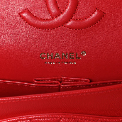 Chanel Caviar Quilted Medium Double Flap Red 6 of 11
