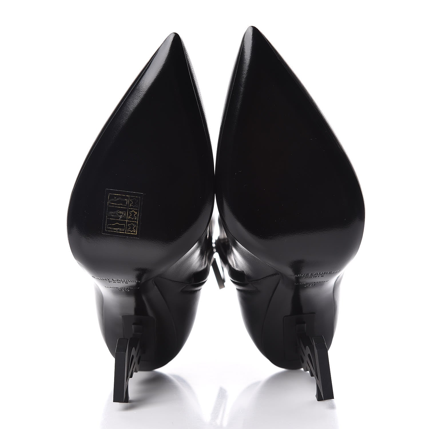 Saint Laurent Sheepskin Opyum Ankle Boot 38 Black 5 of 8