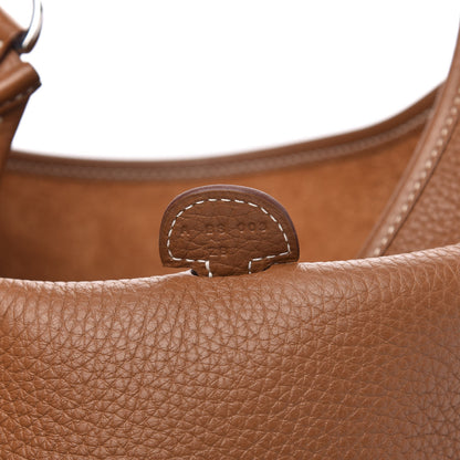Hermes Taurillon Clemence Evelyne III PM Gold 7 of 11