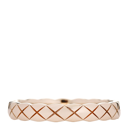 Chanel 18K Beige Gold Mini Coco Crush Ring 55 7.25 1 of 5