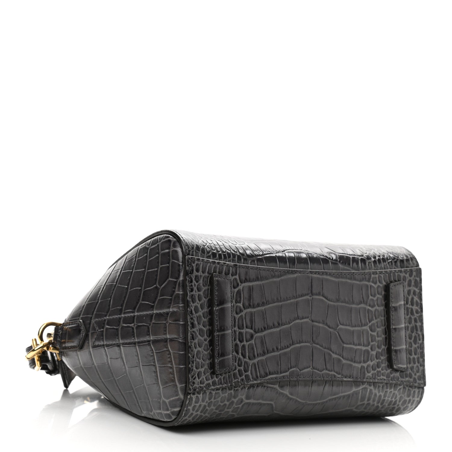 Givenchy Calfskin Crocodile Embossed Mini Antigona Storm Grey 4 of 12
