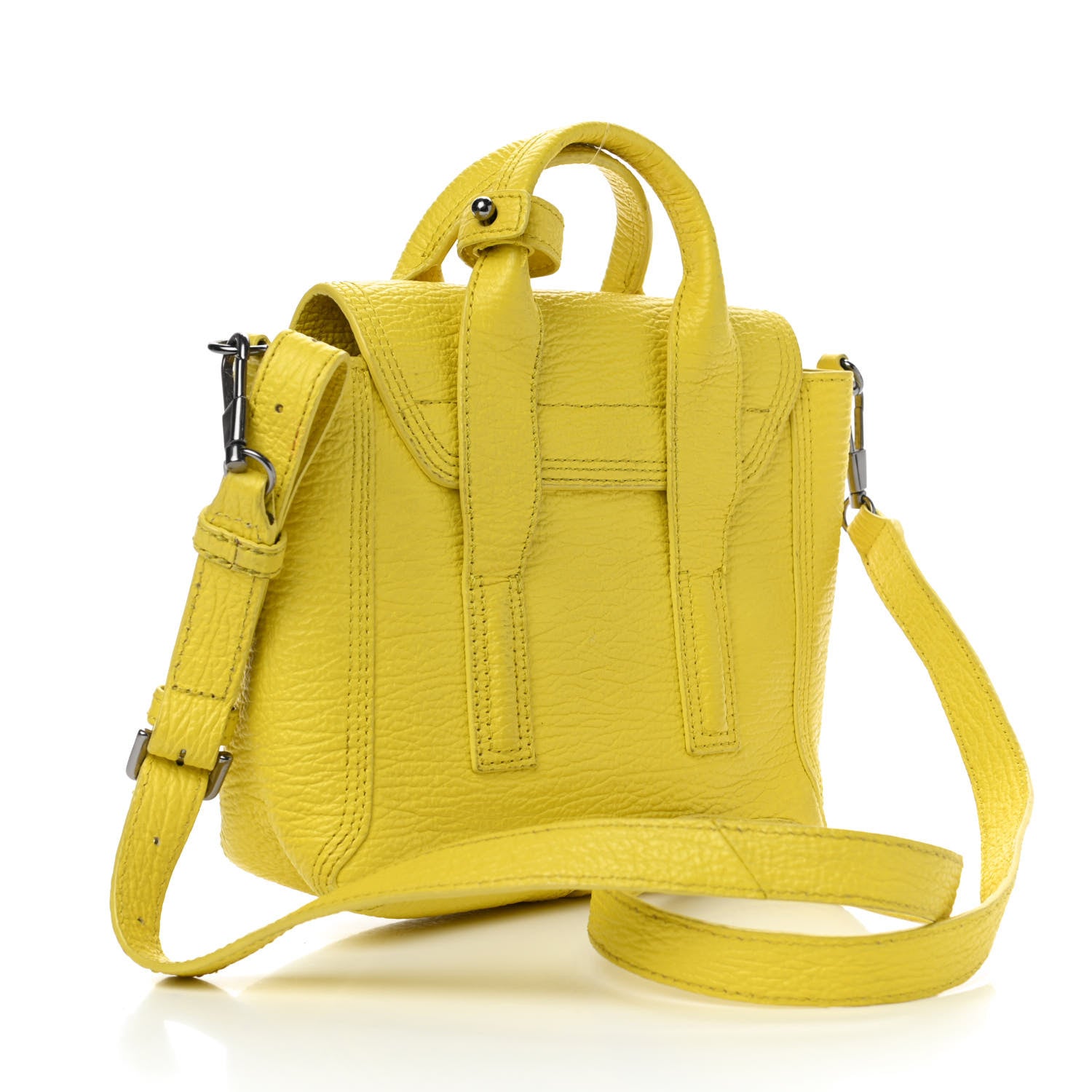 3.1 Phillip Lim Textured Calfskin Mini Pashli Satchel Yellow 2 of 8