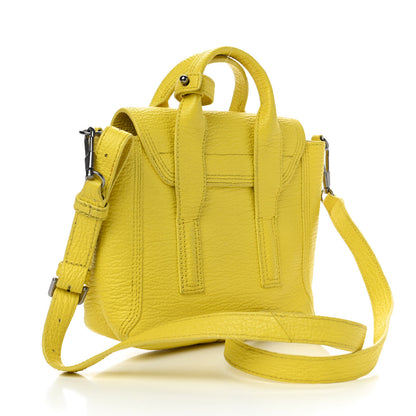 3.1 Phillip Lim Textured Calfskin Mini Pashli Satchel Yellow 2 of 8