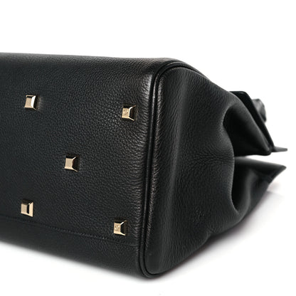Salvatore Ferragamo Calfskin Large The Studio Bag Black 9 of 9