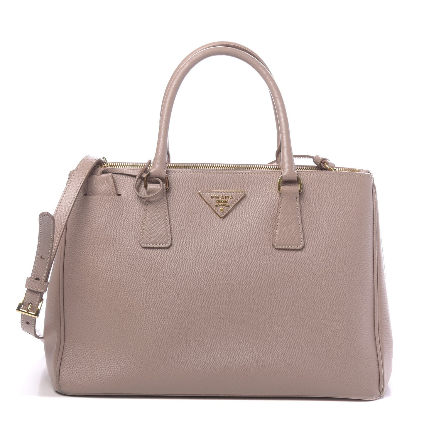 Saffiano Medium Galleria Double Zip Tote Cammeo