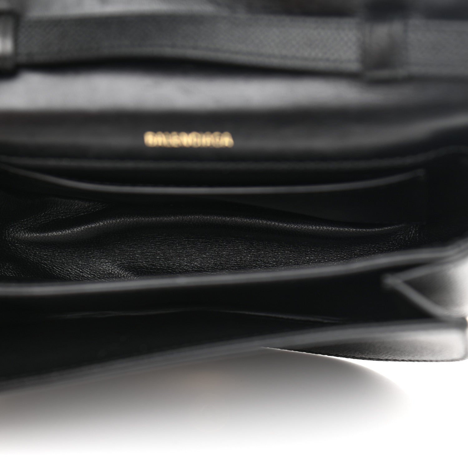 Balenciaga Grained Calfskin Logo Print Ville Day Bag XS Black 5 of 10