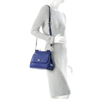 Dolce & Gabbana Dauphine Medium Miss Sicily Satchel Blue 2 of 5