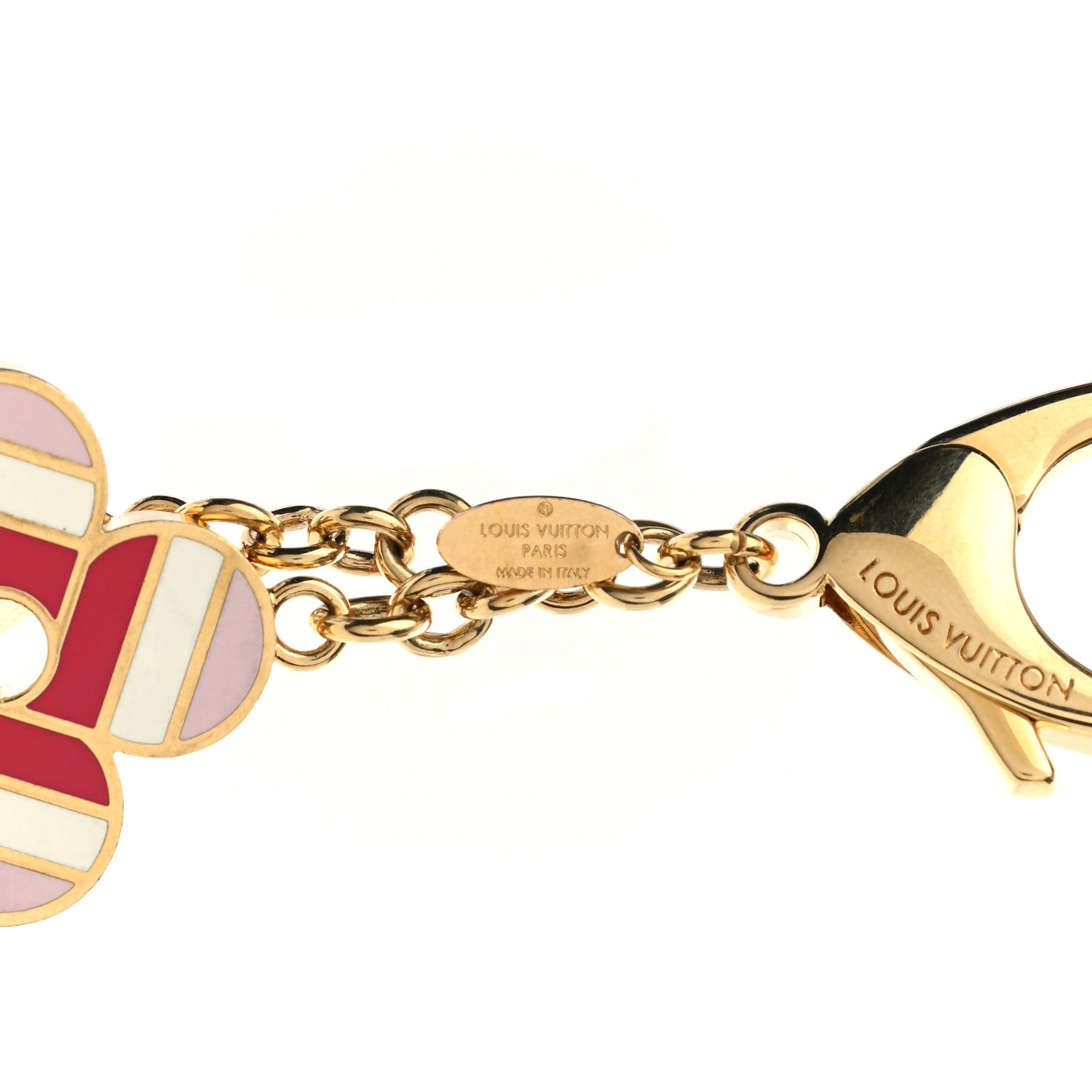 Louis Vuitton Stripes Flowers Bag Charm 3 of 4