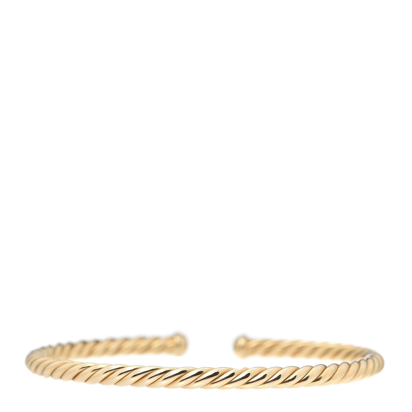 18K Yellow Gold 4mm Cablespira Bracelet