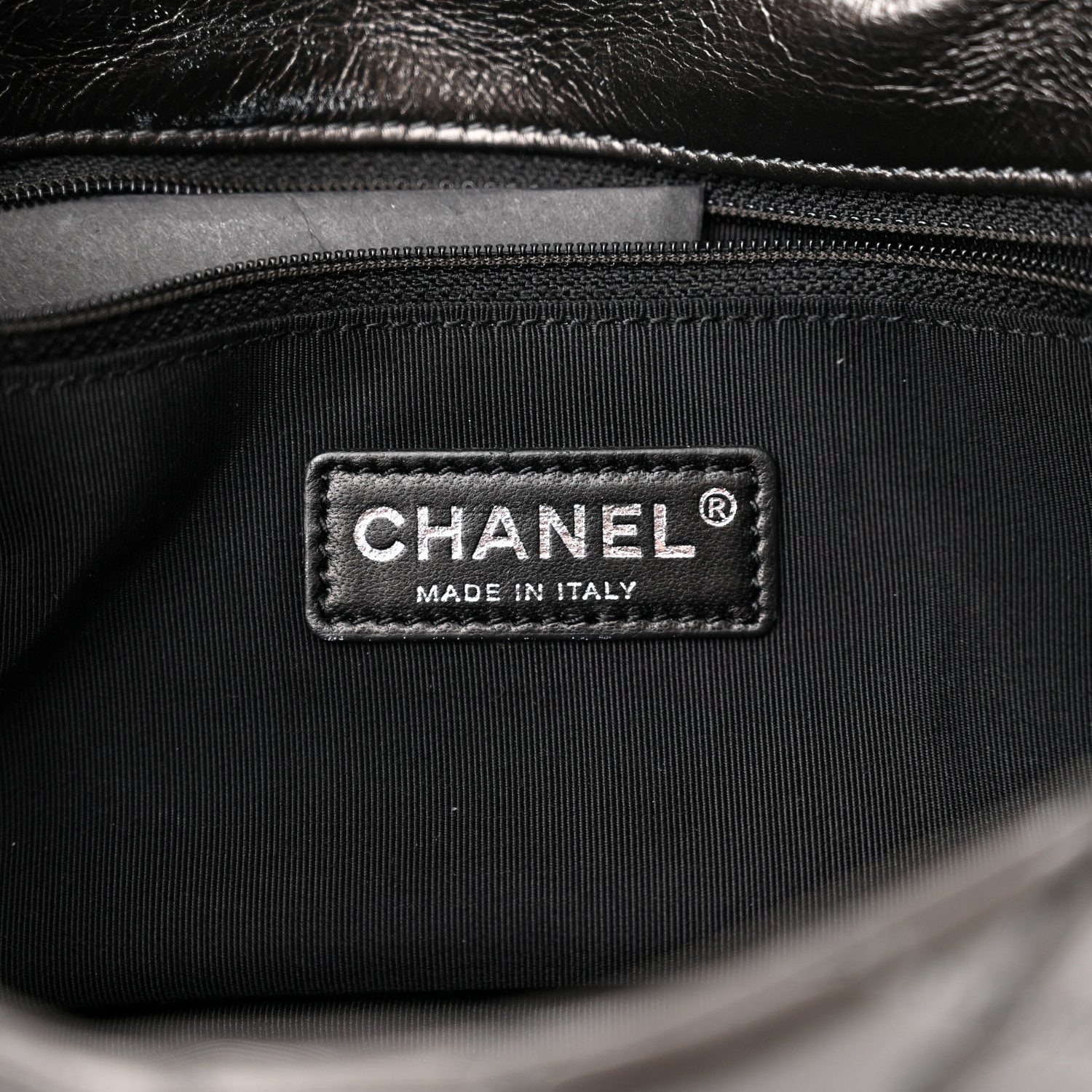 Chanel Metallic Aged Calfskin Quilted Small Chain Me Flap Black 6 of 12