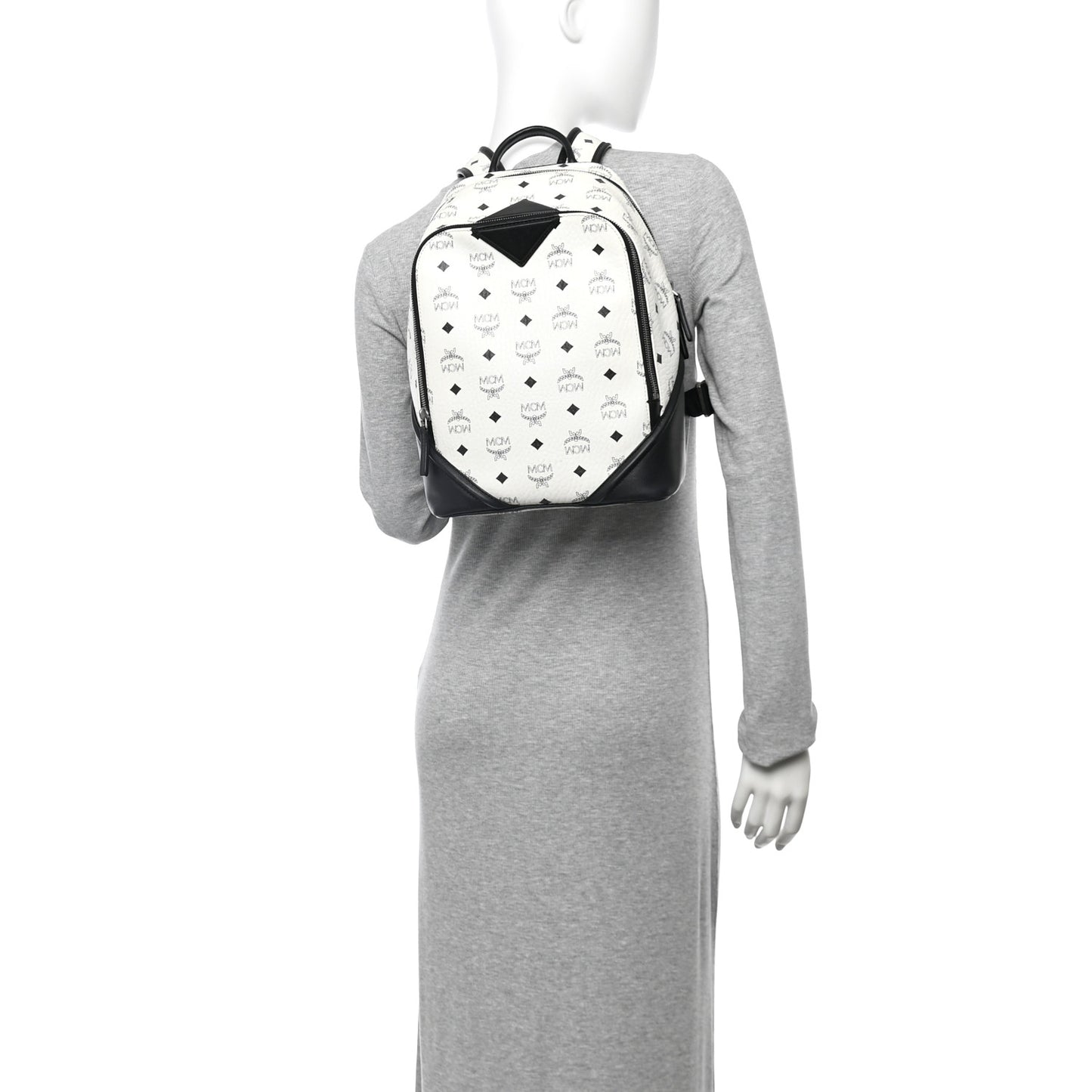 Visetos Small Duke Backpack White Black