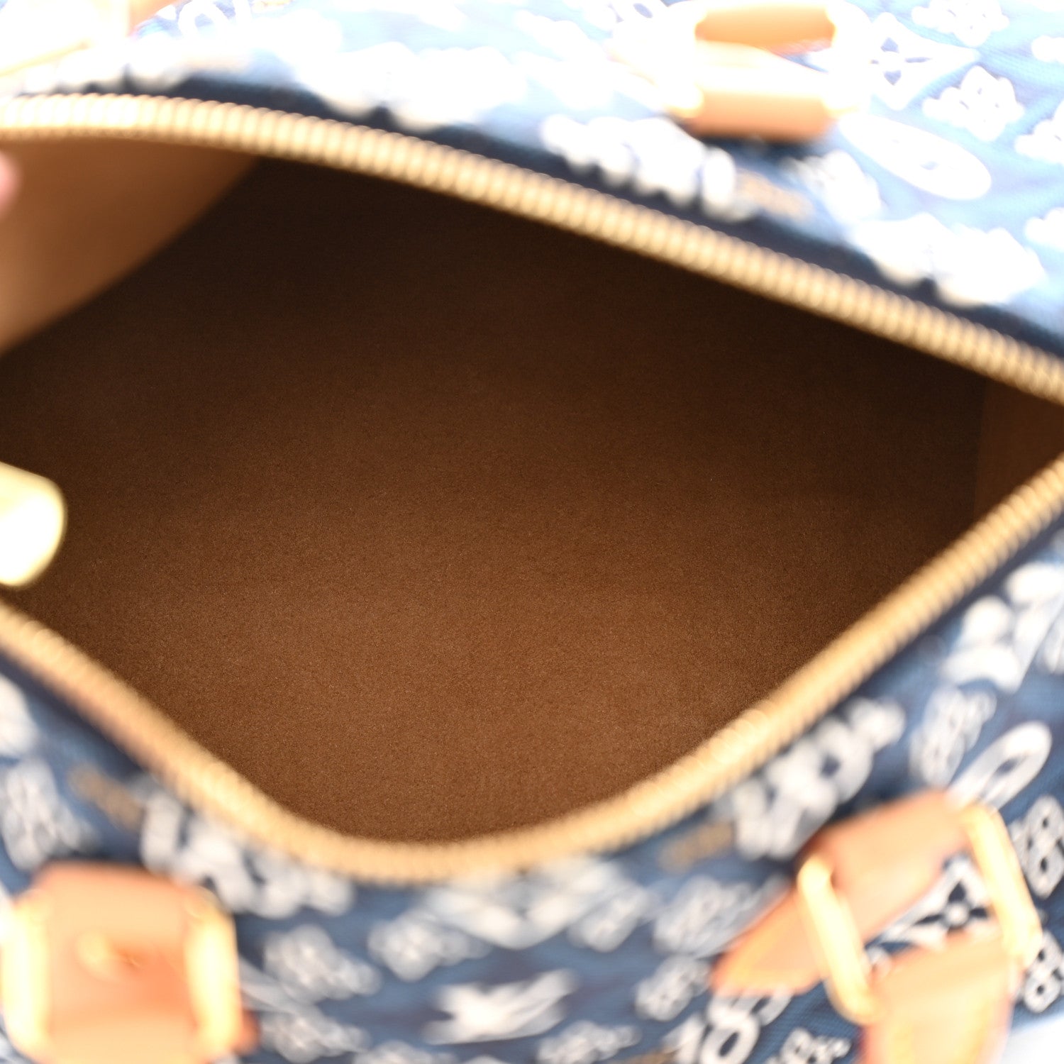 Louis Vuitton Jacquard Since 1854 Speedy Bandouliere 25 Blue 5 of 10