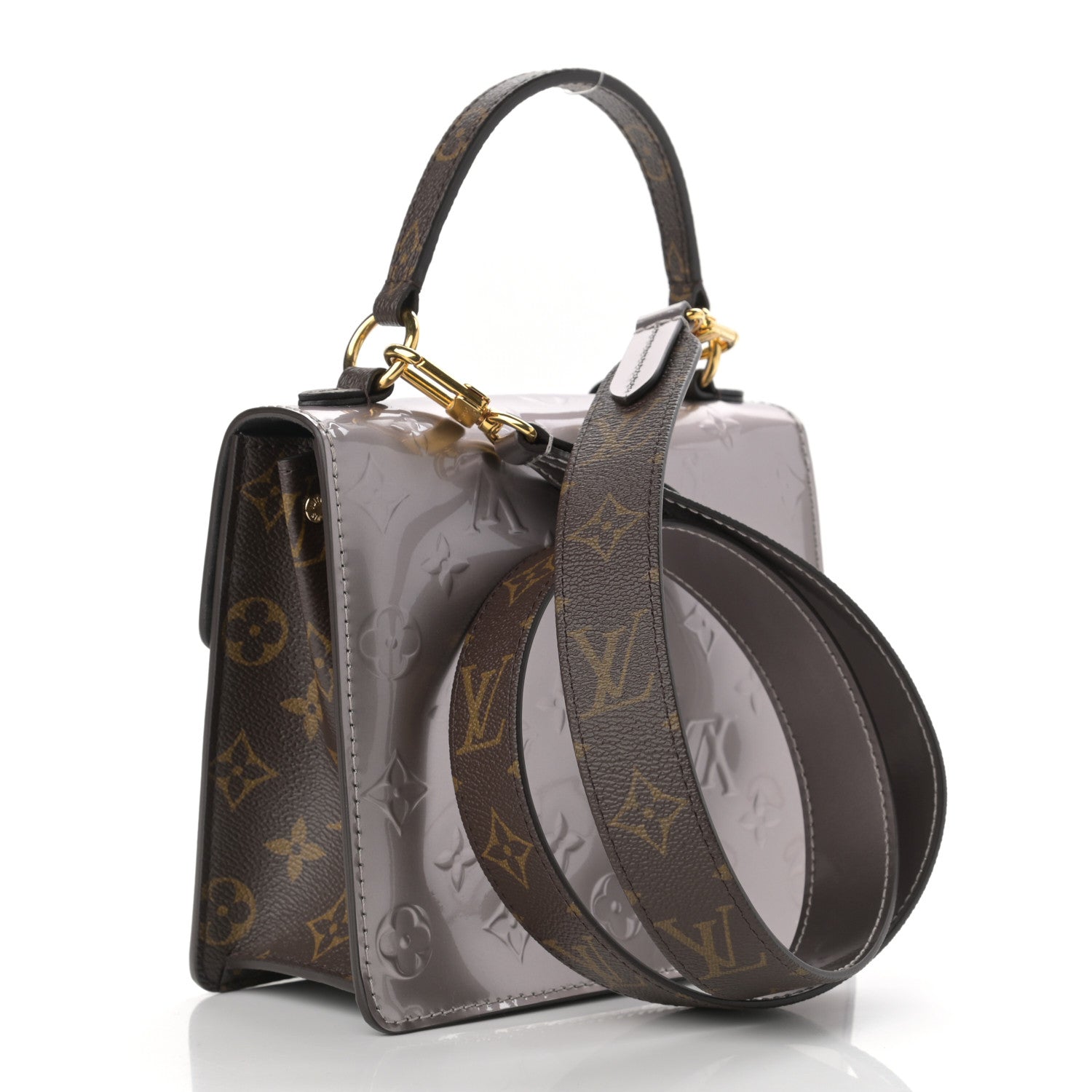 Louis Vuitton Vernis Epi Monogram Spring Street Champagne Metallise 3 of 10