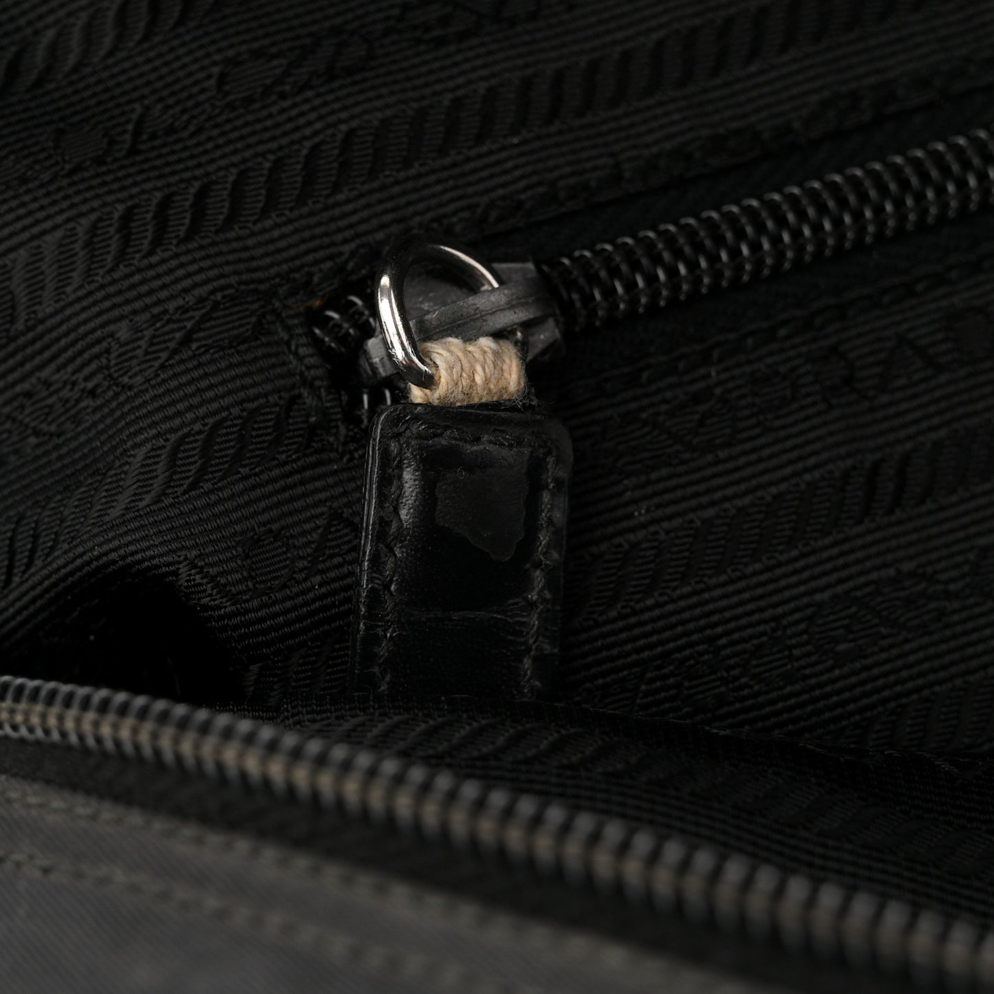 Tessuto Nylon Shoulder Bag  Black