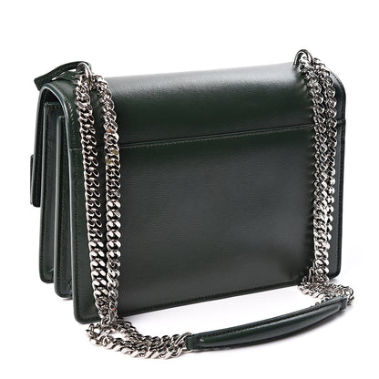 Saint Laurent Calfskin Medium Monogram Sunset Dark Green 2 of 9