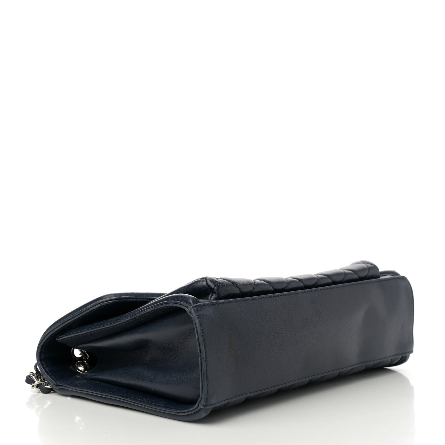 Chanel Lambskin Quilted Large Geometric Flap Navy 4 of 14