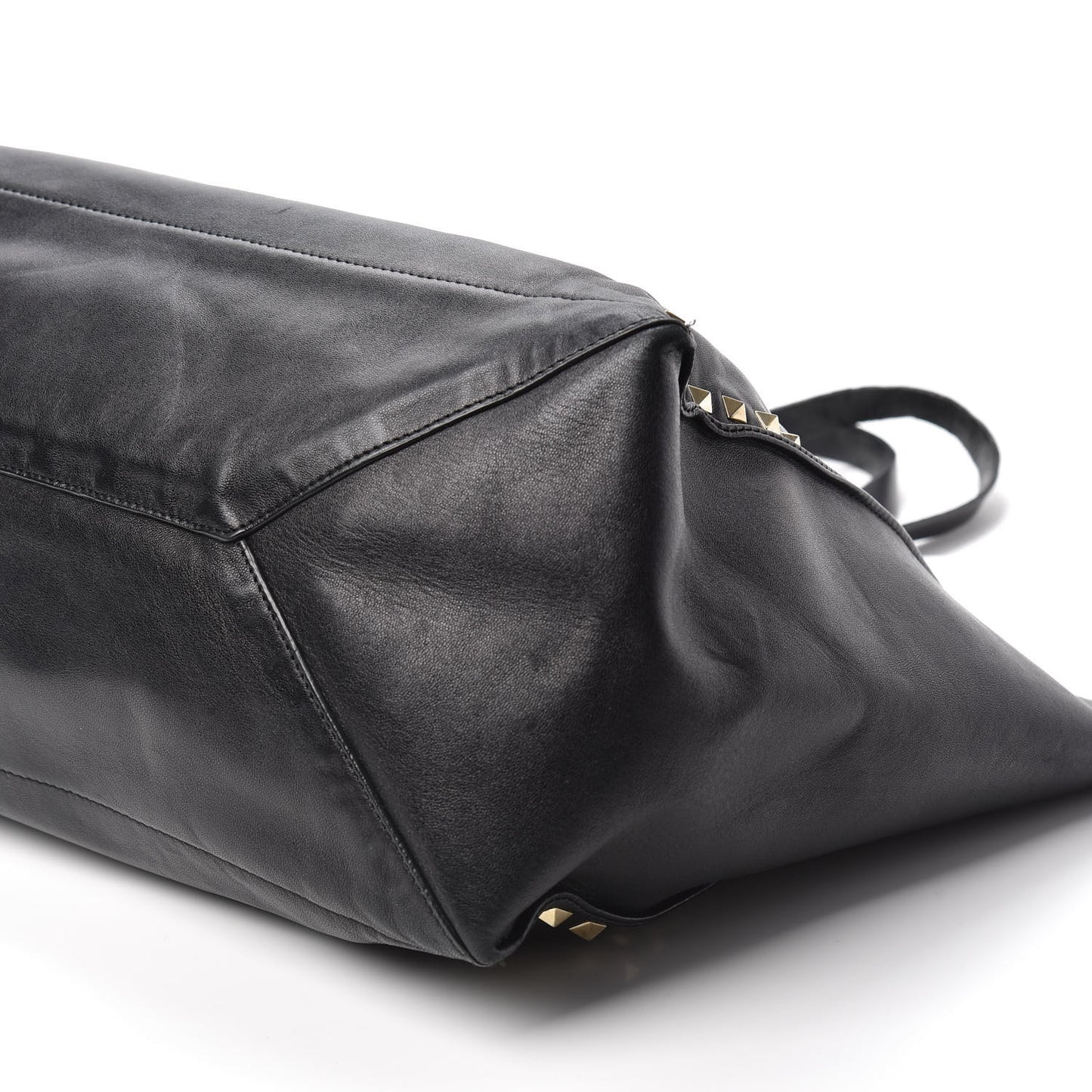 Nappa Medium Rockstud Soft Tote Black