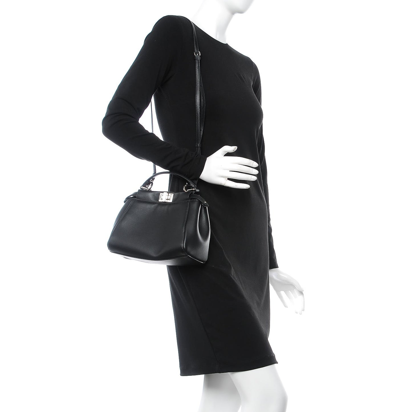 Nappa Karung Monster Eyes Mini Peekaboo Iconic Satchel Black Papavero