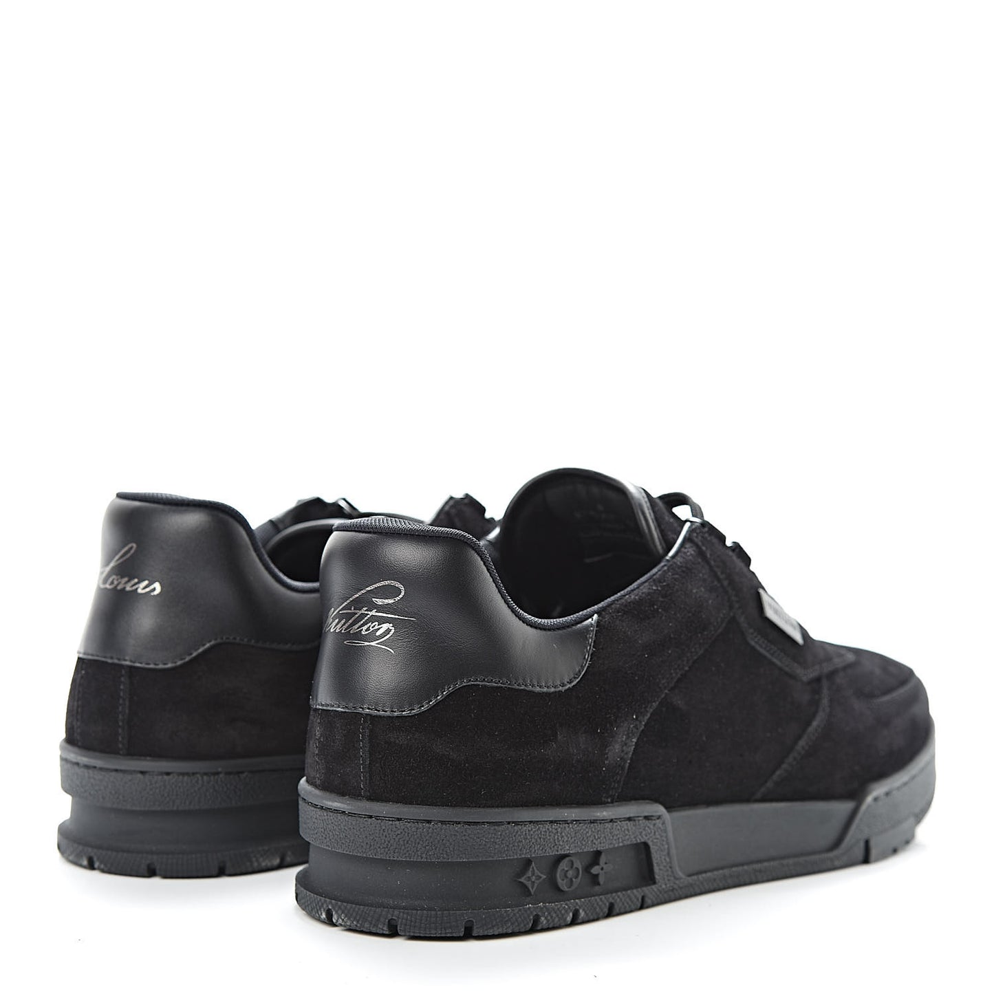 Suede Uniform Sneakers 10 Black