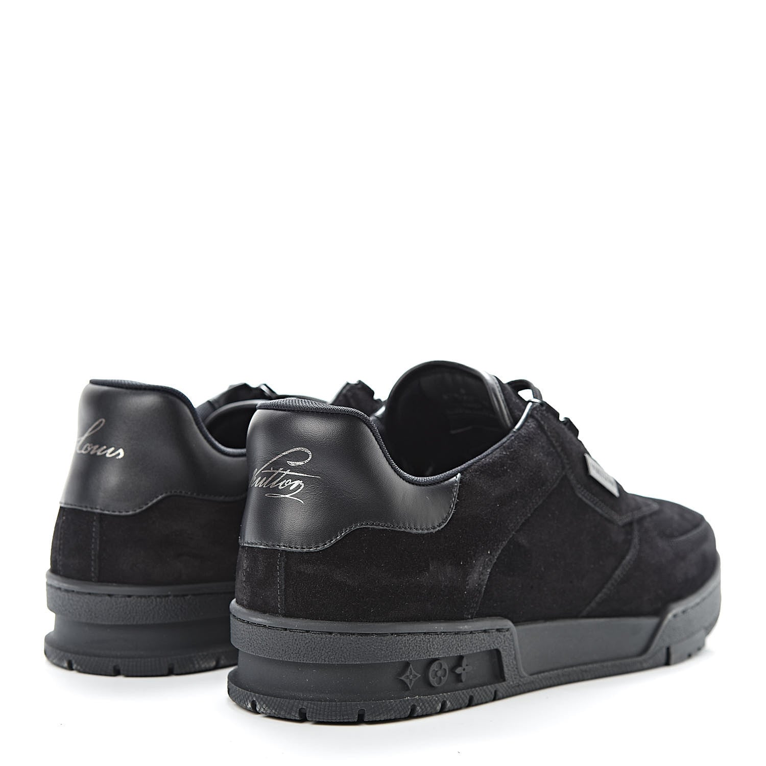 Louis Vuitton Suede Uniform Sneakers 10 Black 4 of 8