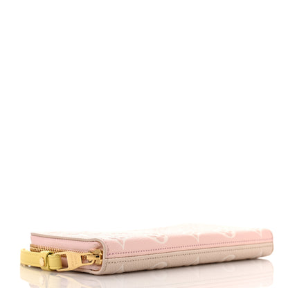 Louis Vuitton Empreinte Monogram Spring in the City Zippy Wallet Pink Beige Yellow 6 of 9