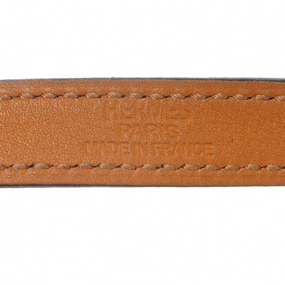 Hermes Chamonix Leather Kelly Double Tour Bracelet Small Chocolate 5 of 5