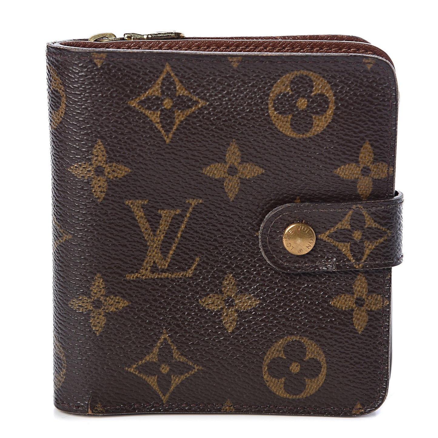 Monogram Compact Zippe Zipped Wallet