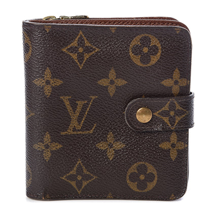 Louis Vuitton Monogram Compact Zippe Zipped Wallet 1 of 13