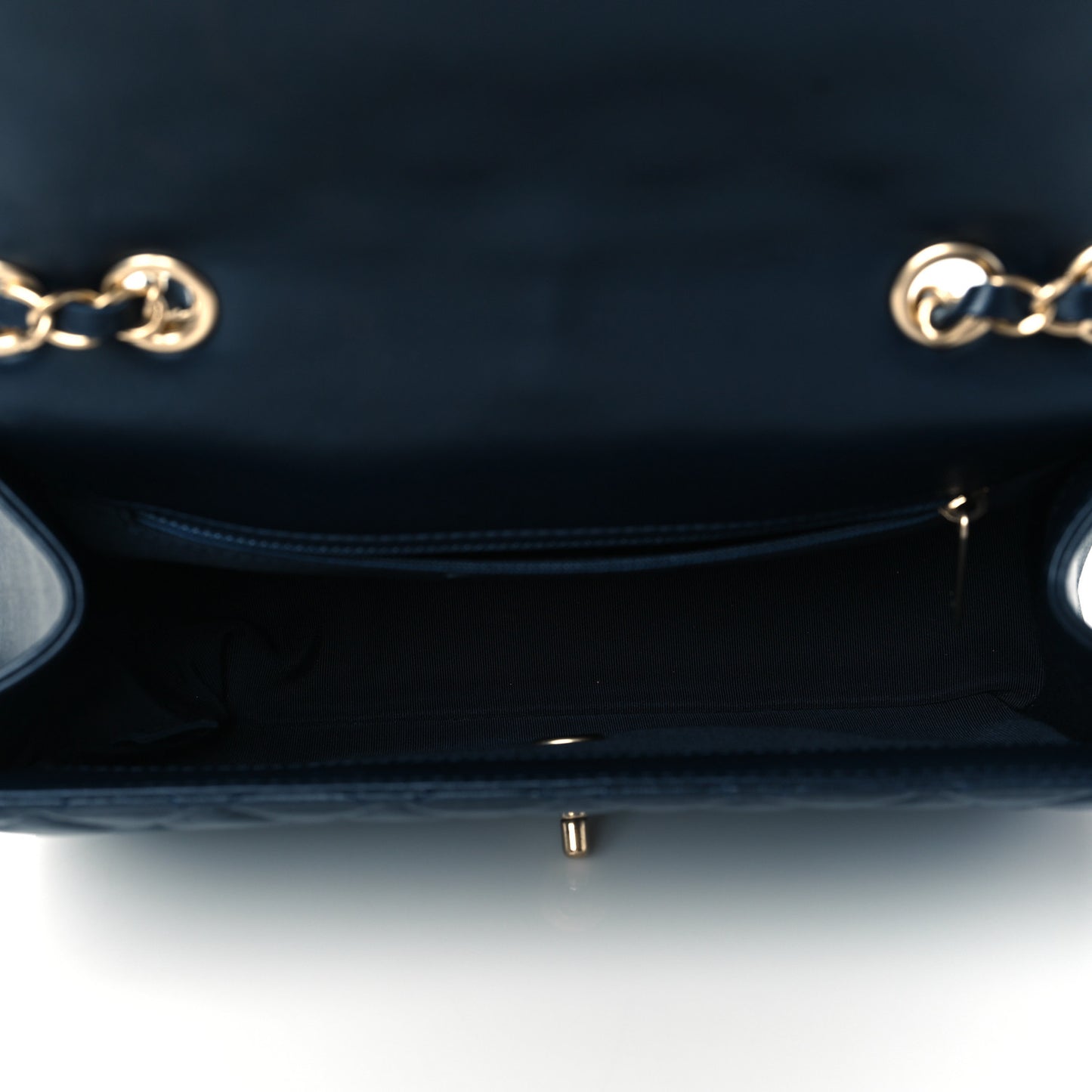 Lambskin Quilted Medium Mademoiselle Chic Flap Navy