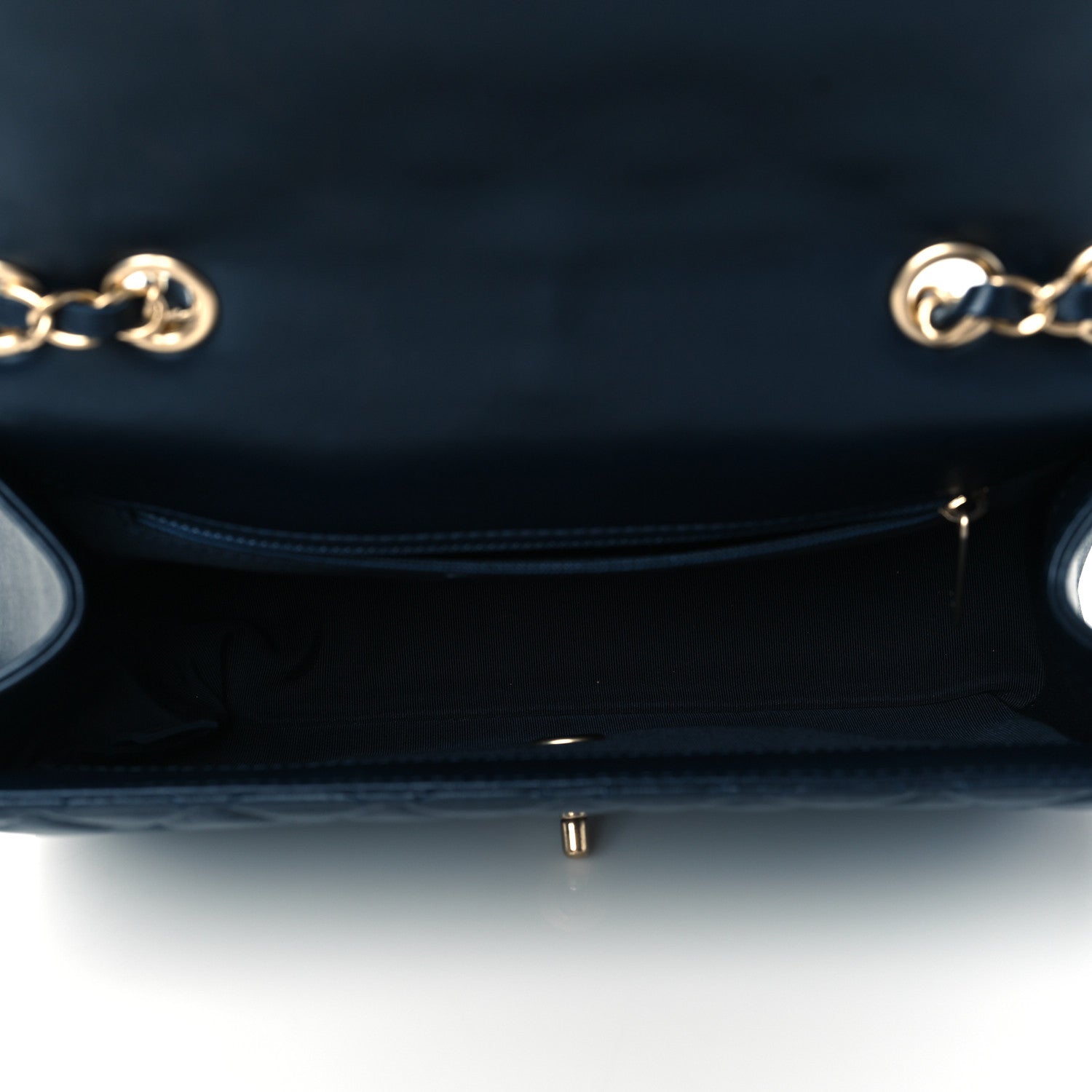 Chanel Lambskin Quilted Medium Mademoiselle Chic Flap Navy 5 of 10