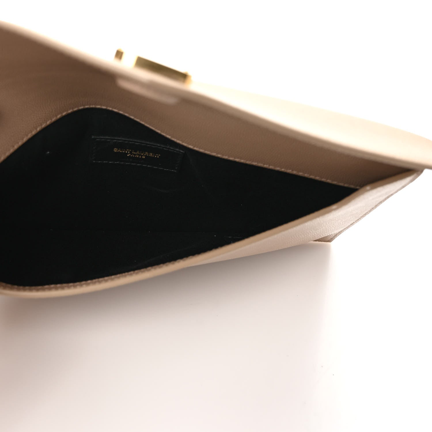 Saint Laurent Grain De Poudre Uptown Pouch Dark Beige 5 of 7