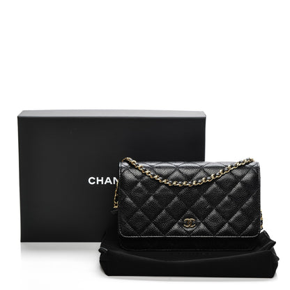 Chanel Caviar Quilted Wallet On Chain WOC Black 9 of 18
