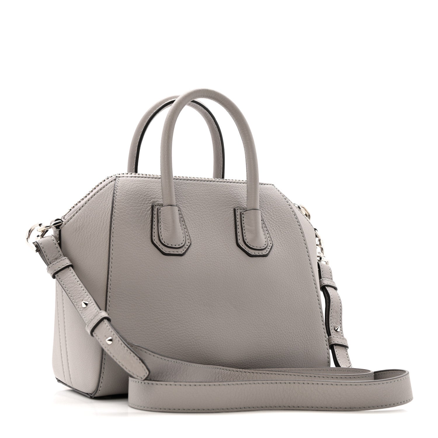 Givenchy Sugar Goatskin Mini Antigona Pearl Grey 3 of 11