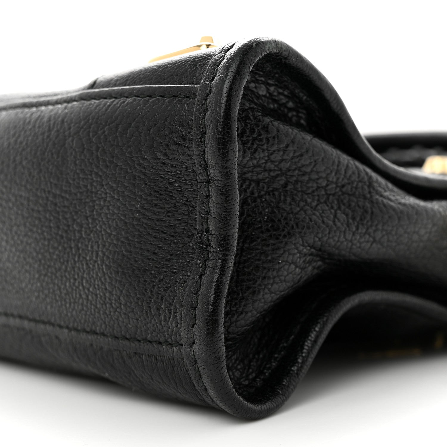 Balenciaga Chevre Gold Metallic Edge Hardware Mini City Black 10 of 10