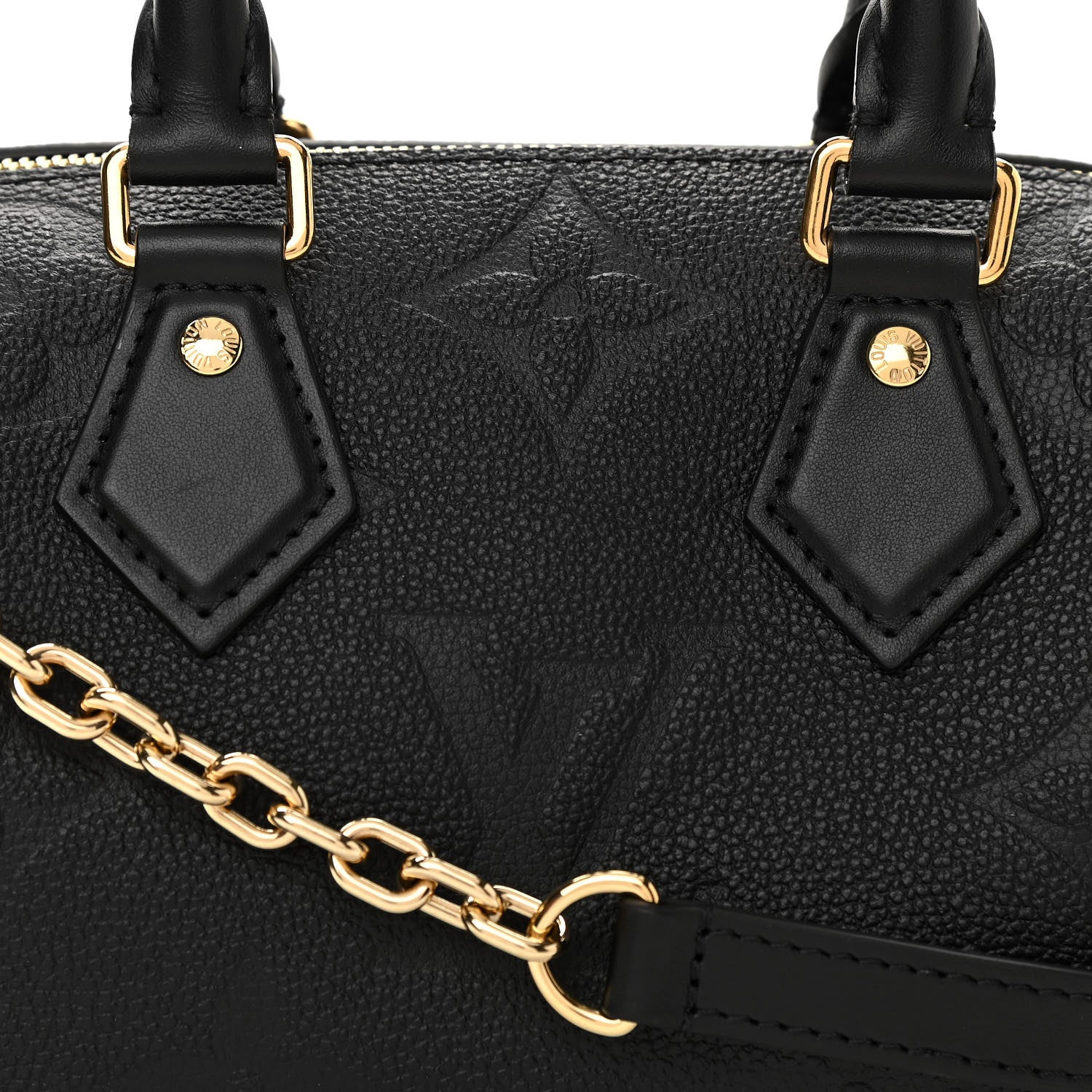 Louis Vuitton Empreinte Monogram Giant Speedy Bandouliere 20 Black 7 of 10
