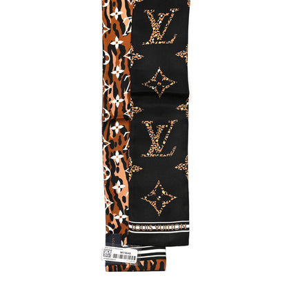 Louis Vuitton Silk Monogram Giant Jungle Bandeau Black 2 of 4