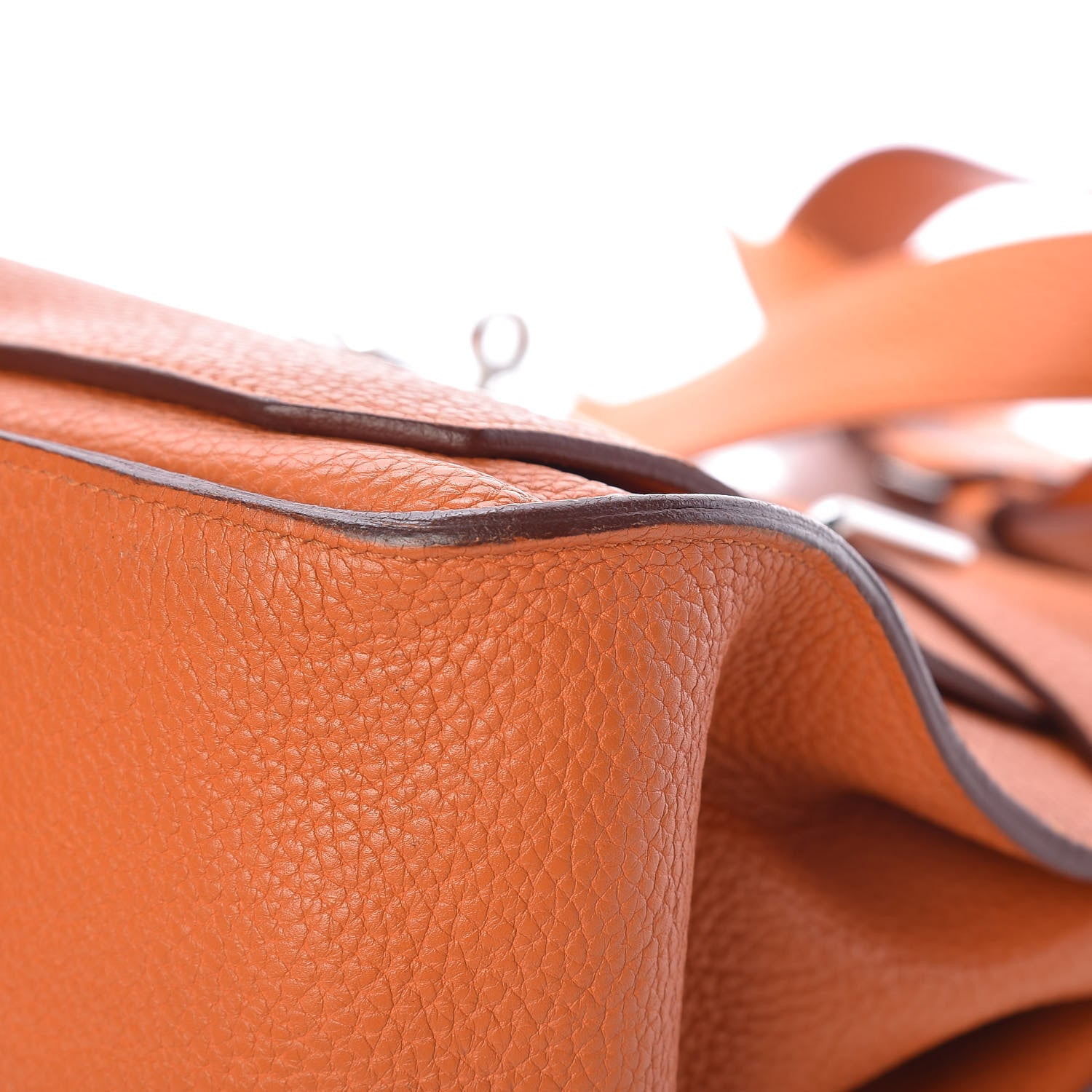 Hermes Taurillon Clemence Jypsiere 34 Orange 17 of 19